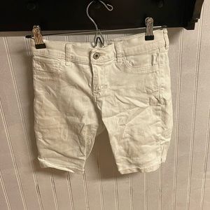 Abercrombie kids white jean shorts size 16
